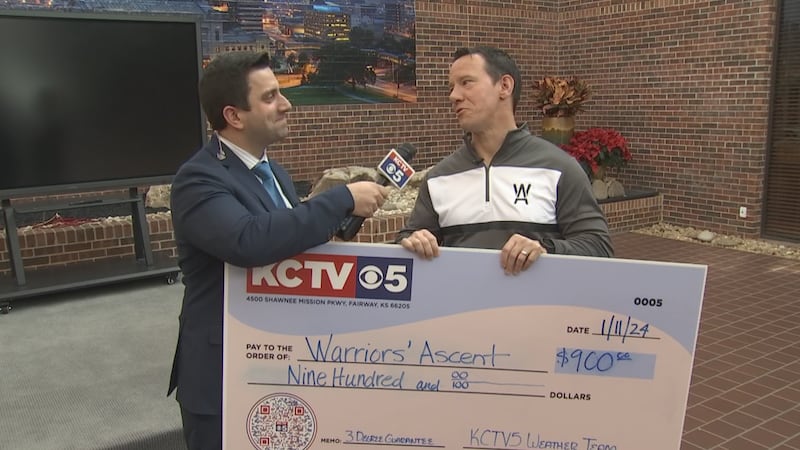 KCTV5 donated $900 to Warriors' Ascent through the 3 Degree Guarantee initiative.