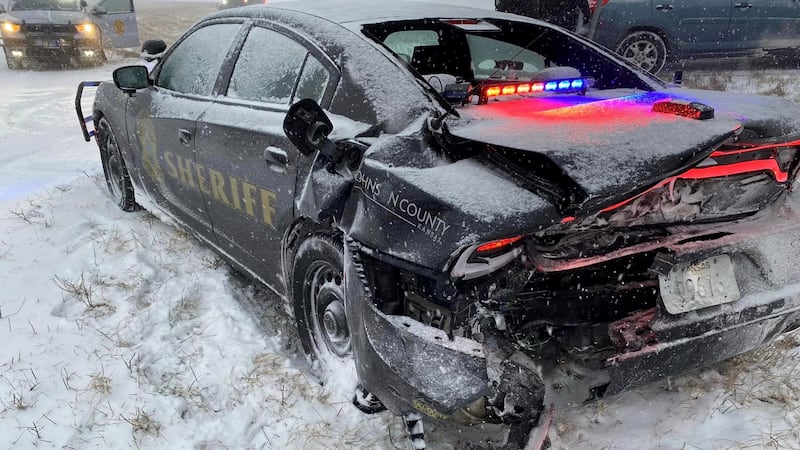 A Johnson County deputy was not injured after a patrol vehicle was involved in a crash.