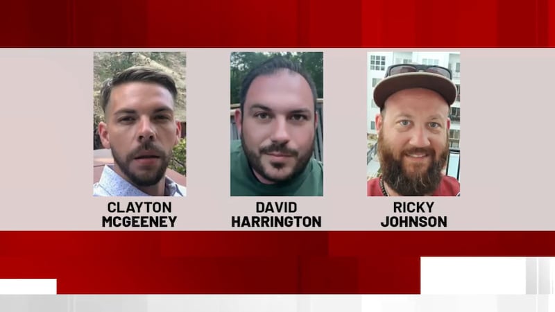 (From left to right): The three men who died at a Northland home in January 2024: Clayton...