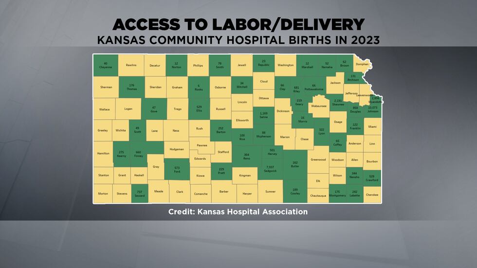 According to a March of Dimes survey, 45 percent of all counties in Kansas are now considered...