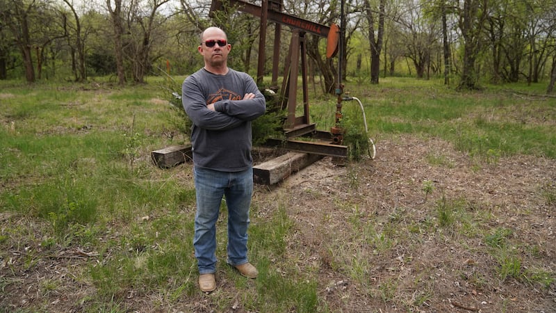 Carl Derr and his family are trying to cap the dozens of oils wells that have been on his...