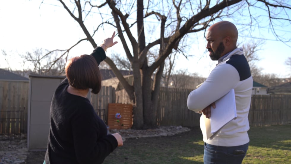 Peggy Morrow shares her concerns over the lack of tree trimming near utility poles in her...