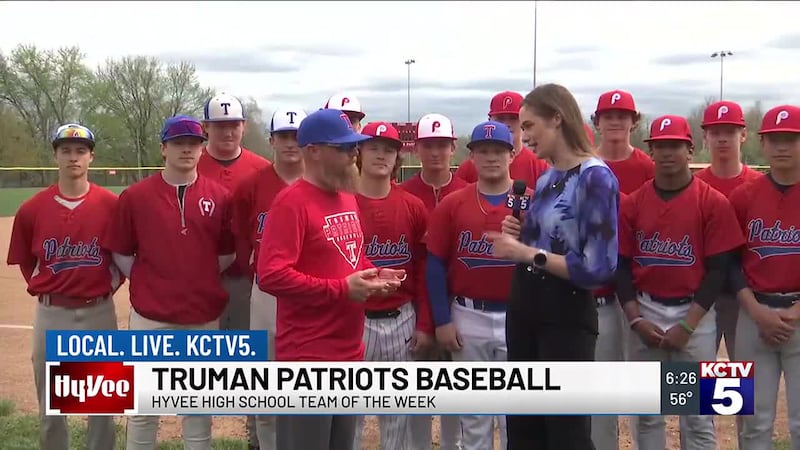 This week's Hy-Vee Team of the Week was the Truman Patriots baseball team.