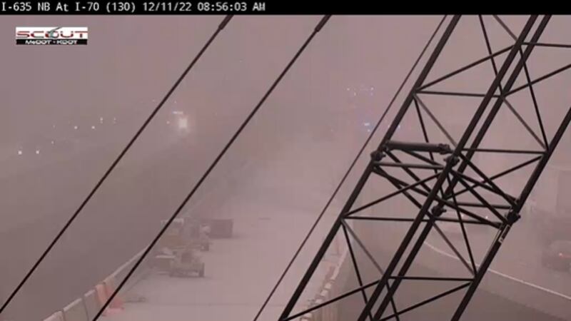 Crashes in the area of I-635 near I-70 closed the northbound area of the highway briefly...