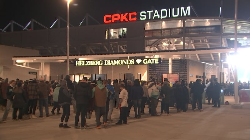 Thousands of fans packed into CPKC Stadium for the NWSL Championship Saturday night.