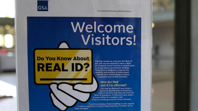 FILE - In this photo taken April 6, 2016, a sign at the federal courthouse in Tacoma, Wash.,...