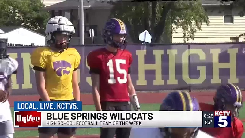 Following a 30-13 win over Rockhurst, Blue Springs was this week's Hy-Vee Team of the Week.