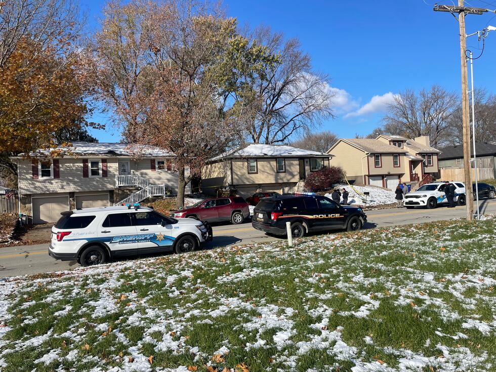 Police set up a crime scene outside the home of former KCKPD detective Roger Golubski.