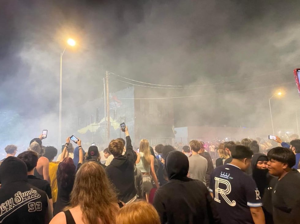 A sideshow on Southwest Blvd. causes unrest in west Kansas City on Friday, June 7, 2024.