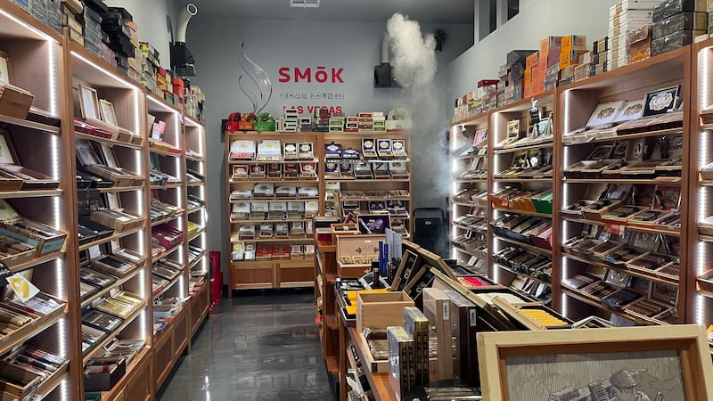 A longtime Kansas City Chiefs fan runs the Smok Cigar Lounge in Las Vegas.