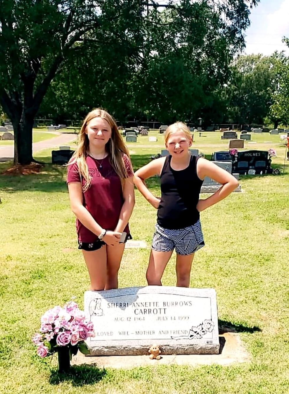 Lillix and Kaydence Sodders never met their grandma Sherry--she died of cancer at the age of...