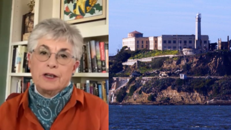 A woman who lived on Alcatraz Island when she was a child said the experience was "wonderful."