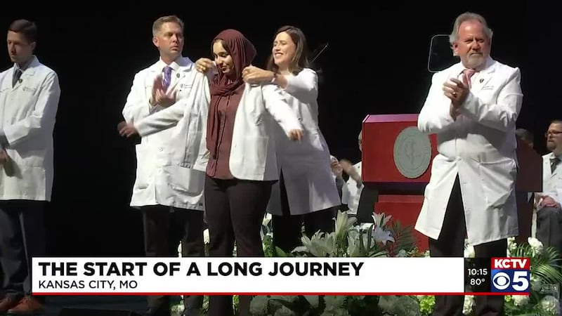 Medical students receive their first white coats