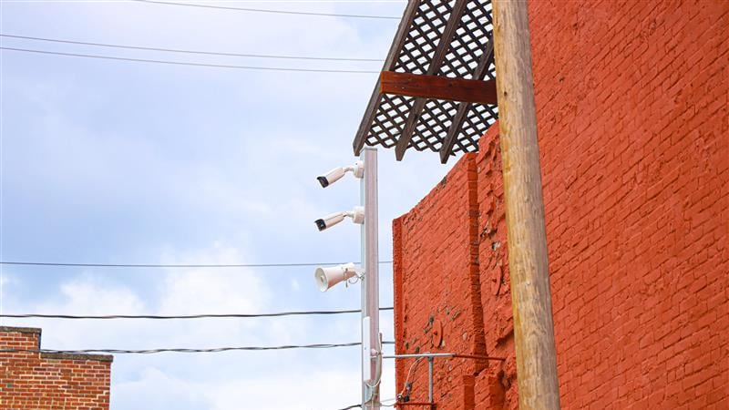 A property owner downtown is turning heads with a new security system trying to stop crime.