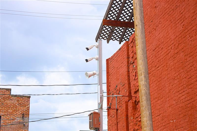 A property owner downtown is turning heads with a new security system trying to stop crime.