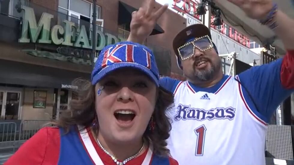 Amanda Weinbeck and  Mikey Escobar came to the Big XII Tournment from Topkea to show their...