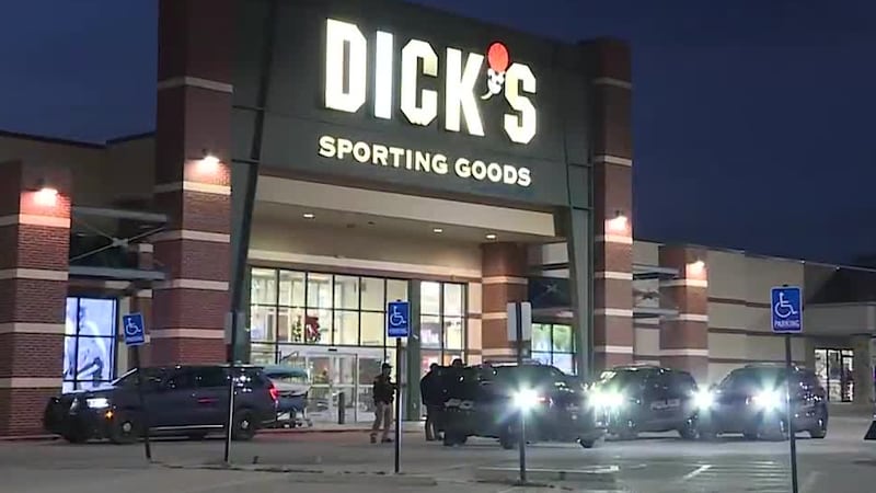 File: Police respond to a retail theft at Dick's Sporting Goods.