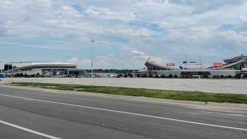 Kauffman and Arrowhead stadiums.