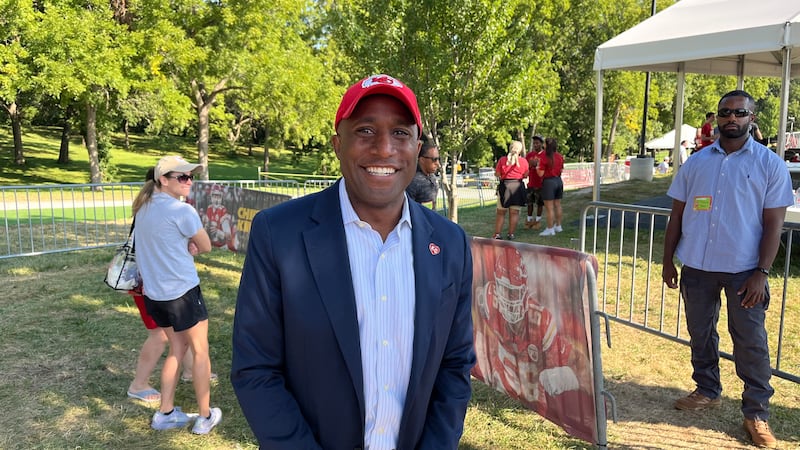 Kansas City Mayor Quinton Lucas traveled to St. Joseph for Chiefs training camp on Aug. 7, 2024.