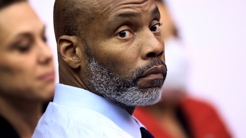 Lamar Johnson listens to testimony during the third day of his wrongful conviction hearing in...
