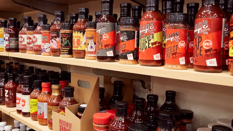 The Museum of BBQ stocks a curated selection of sauces and rubs from Memphis, Texas, the...