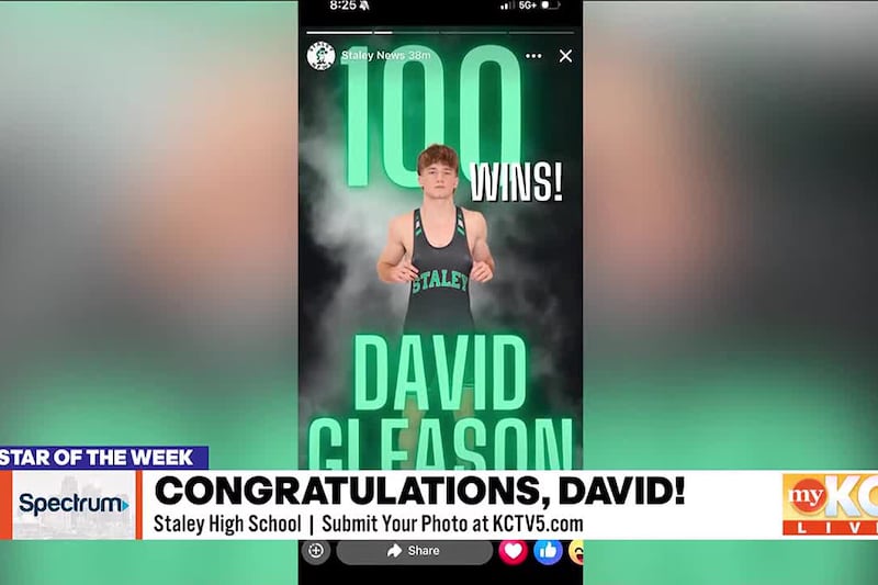 Our Spectrum Star of the Week is Staley High School's David Gleason, a senior wrestler who...