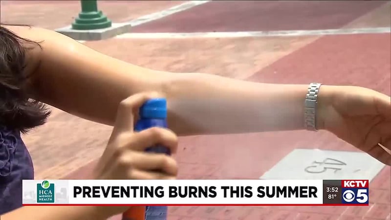 Dr. Meg Garcia, a Surgeon at the Grossman Burn Center at Research Medical Center, speaks with...
