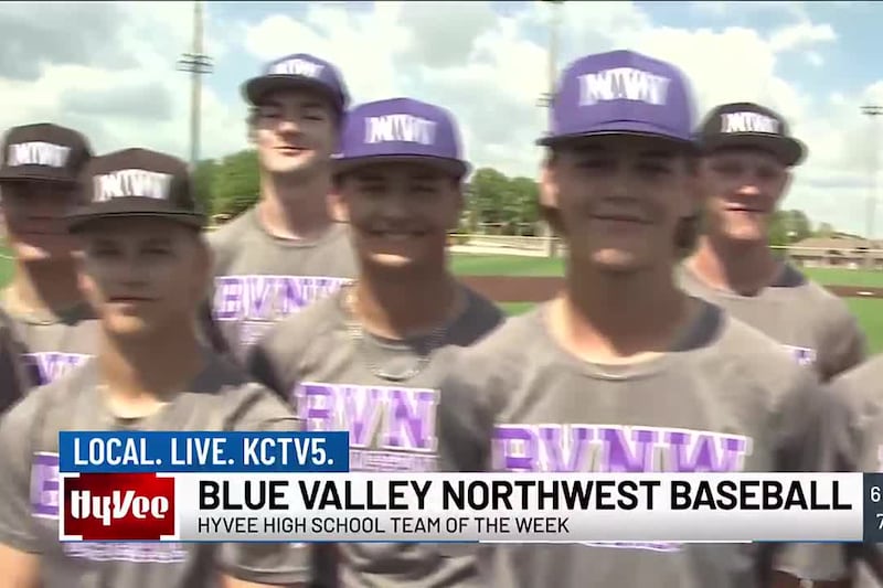 This week's Hy-Vee High School Team of the Week is the Blue Valley Northwest Huskies baseball...