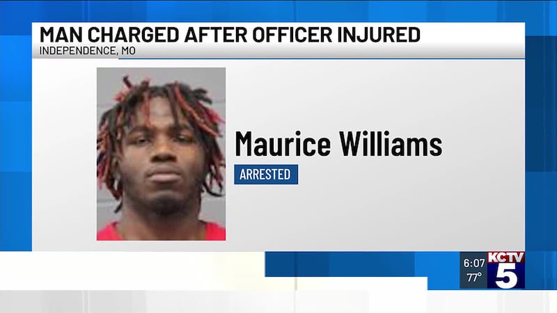 An Independence Police Officer is recovering from a fractured vertebrae after a suspect...