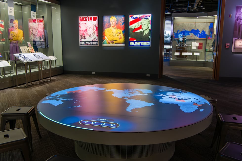 Interior of the Dwight D. Eisenhower Presidential Library and Museum