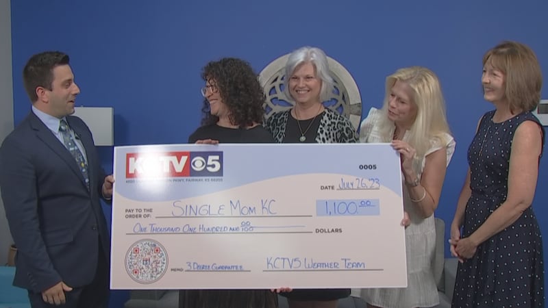 Congrats to The Single Mom KC on being the first check recipient, receiving $1,100!