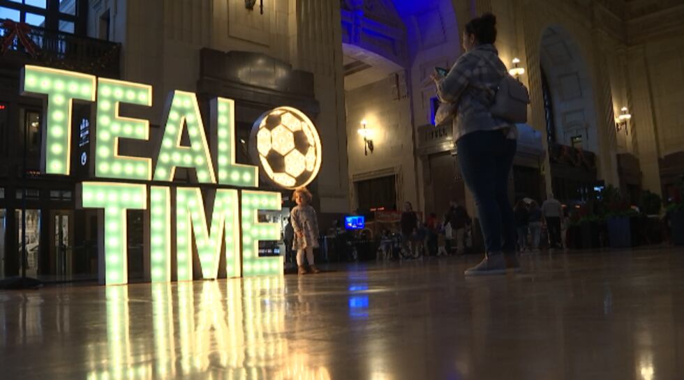 It's 'Teal Time' in Kansas City ahead of the KC Current's first home playoff match in CPKC...