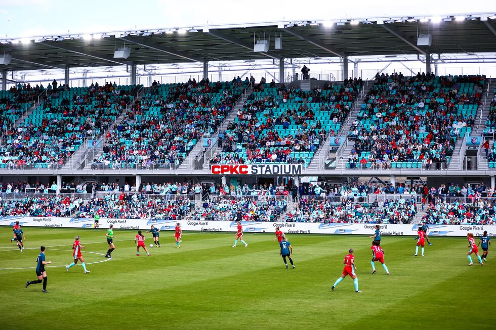The KC Current won 5-4 in the home opener at CPKC Stadium on March 16, 2024.