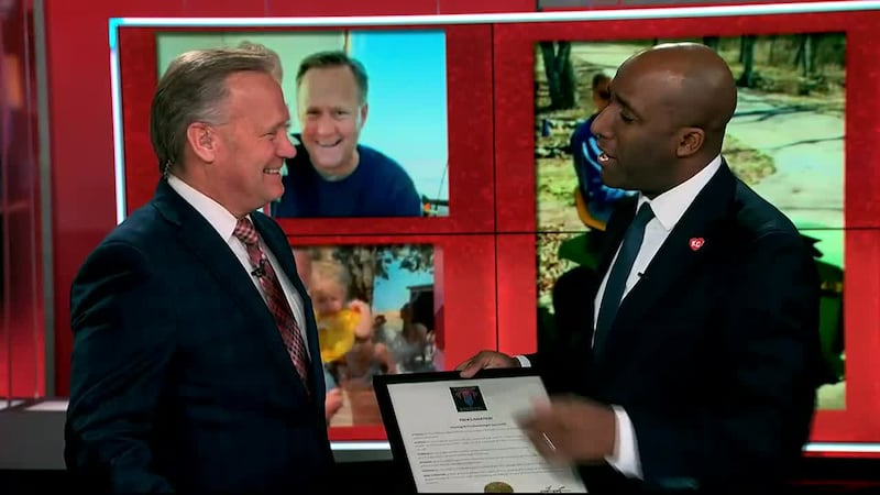 On his final day at KCTV5 News, meteorologist Gary Amble was honored by Kansas City Mayor...