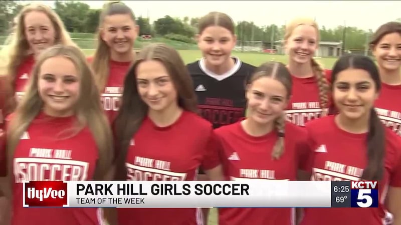 This week’s Hy-Vee Team of the Week is the Park Hill High School girls soccer team.