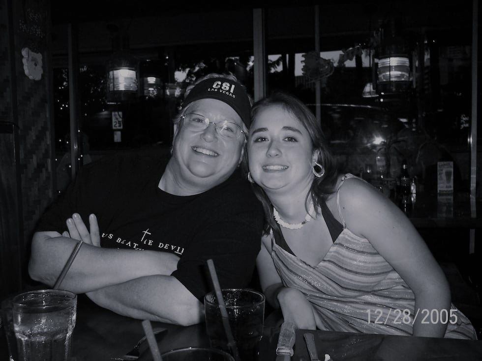 Meckenzie Hayes (right) has spent her adulthood trying to understand what happened to her mother.