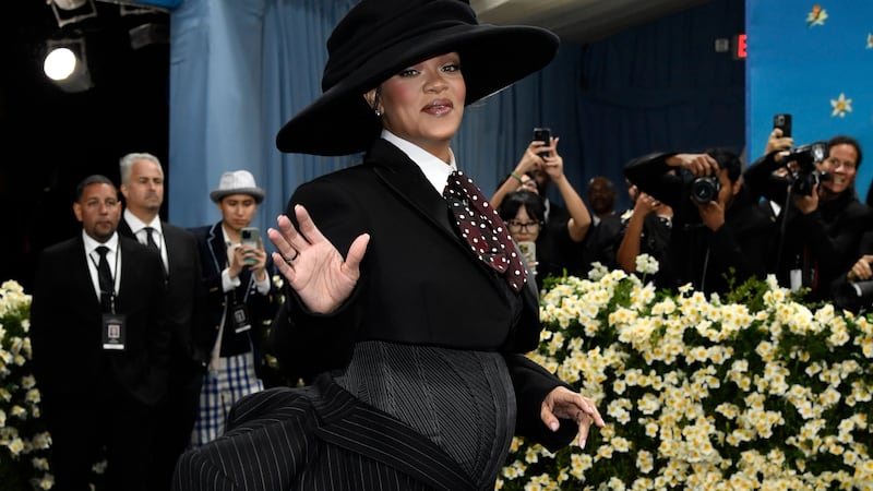 Rihanna attends The Metropolitan Museum of Art's Costume Institute benefit gala celebrating...
