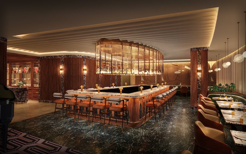 Noble 33 provided renderings of 1587 Prime, a new restaurant from Kansas City Chiefs stars...