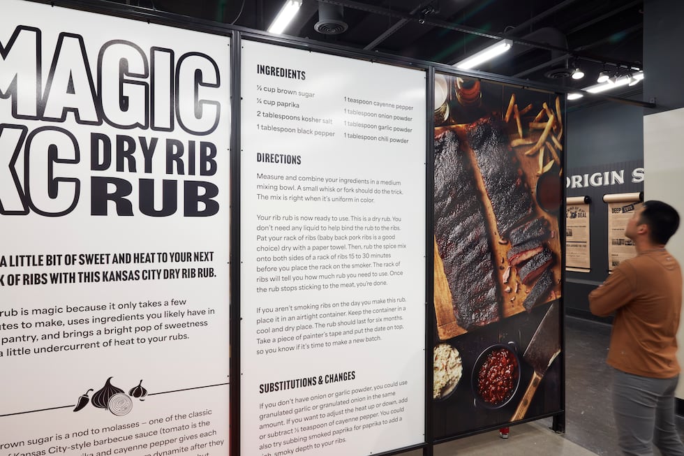 A look at the panels in the Rub & Spice room, where visitors will learn about how different...