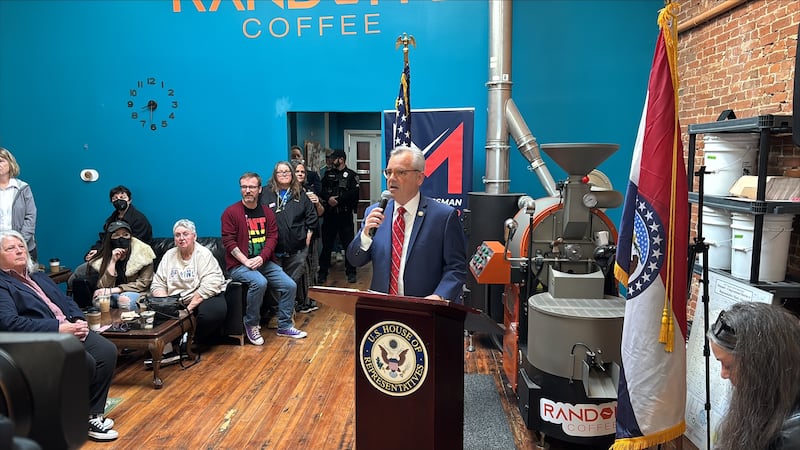 Rep. Mark Alford hosted a town hall at Random Coffee on Monday, Feb. 24, 2025.