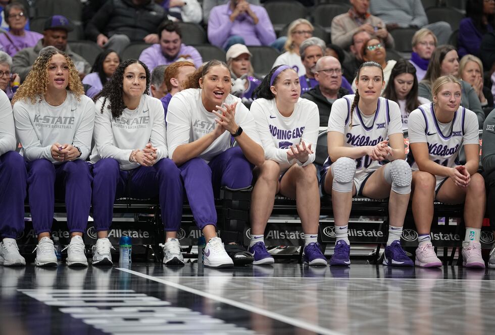 The Kansas State Wildcats and UCF Knights compete during the Phillips 66 Big 12 Women’s...