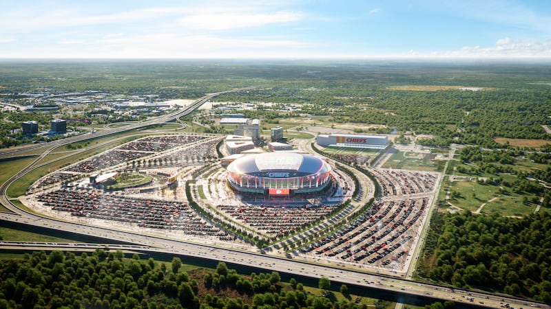 Renowned sports architect David Manica shared renderings of a potential Kansas City, Kan.,...