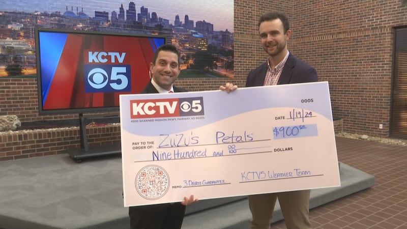 On Friday, local nonprofit Zuzu’s Petals received a $900 check as part of our 3 Degree Guarantee.