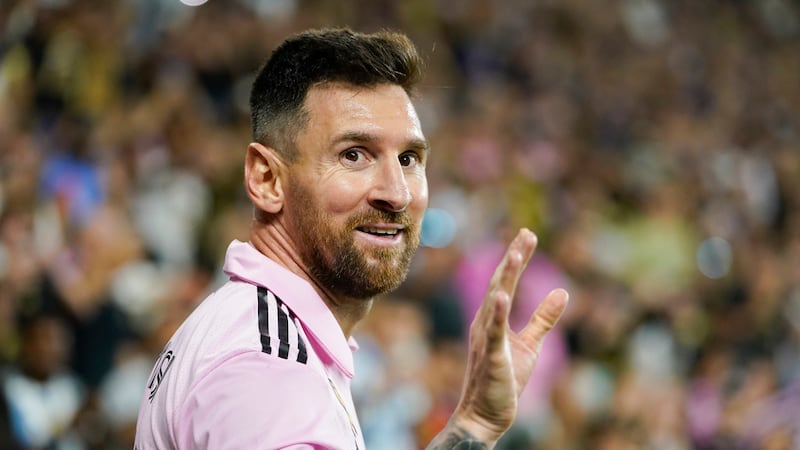 ARCHIVO - El delantero Lionel Messi del Inter Miami durante el partido de la MLS ante Los...